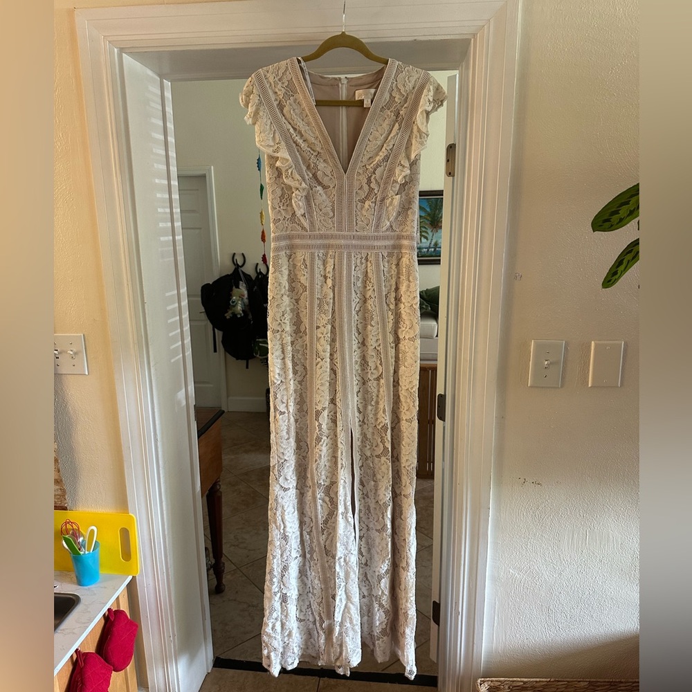 Anthropology beholden LACE BOHO dress